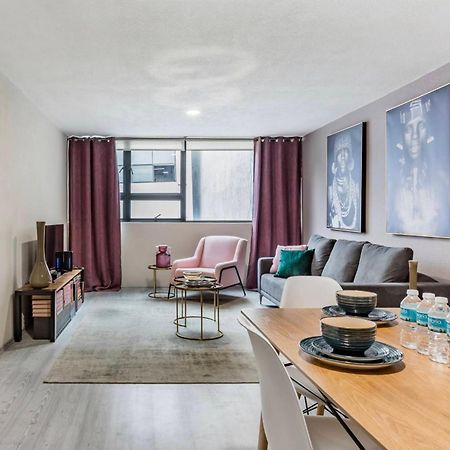 Cozy Roma Norte Flat - Parking- Wifi - Sleeps 6 Meksyk Zewnętrze zdjęcie