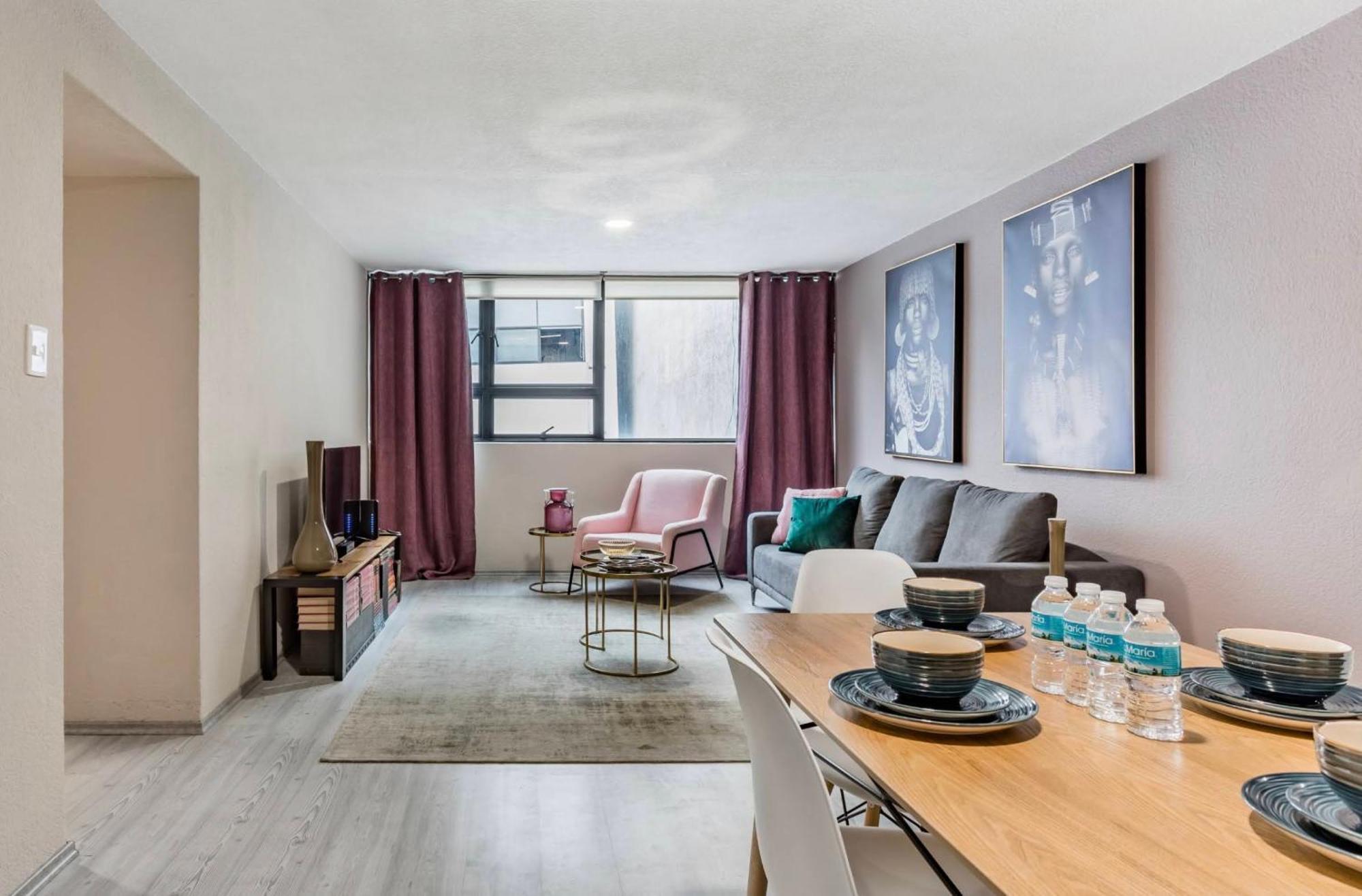 Cozy Roma Norte Flat - Parking- Wifi - Sleeps 6 Meksyk Zewnętrze zdjęcie